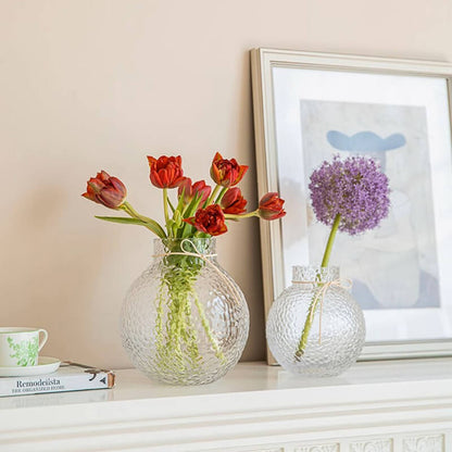 Green Ice Pattern Ball Vase