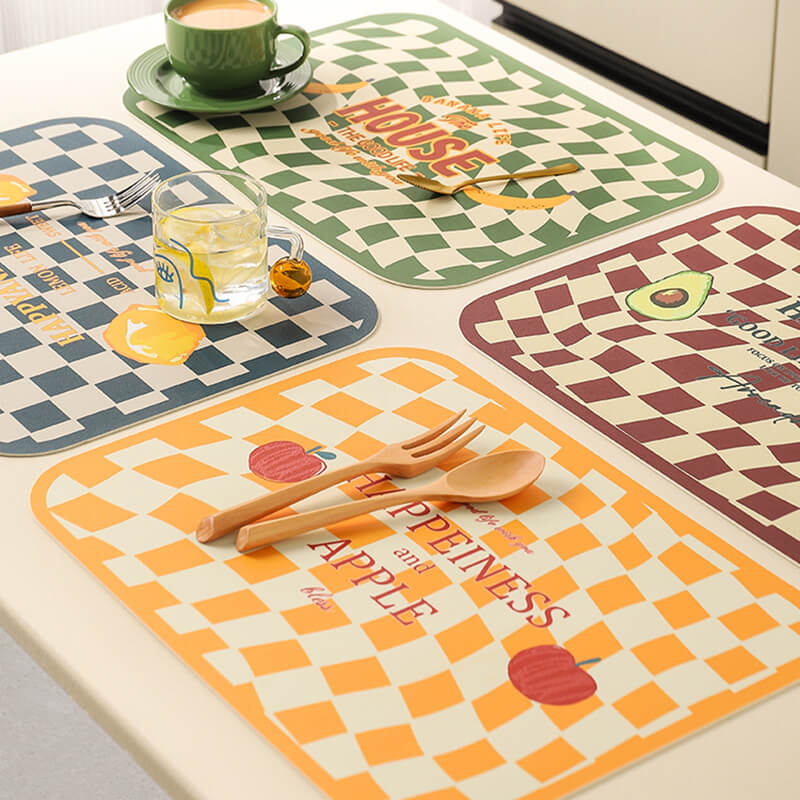 Grid Leather Placemat