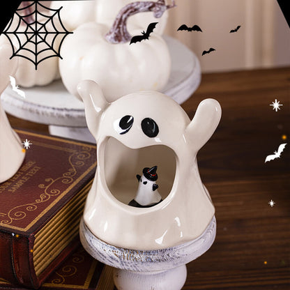 Halloween Ghost Candlestick Decoration