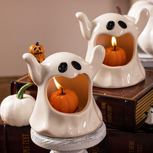 Halloween Ghost Candlestick Decoration