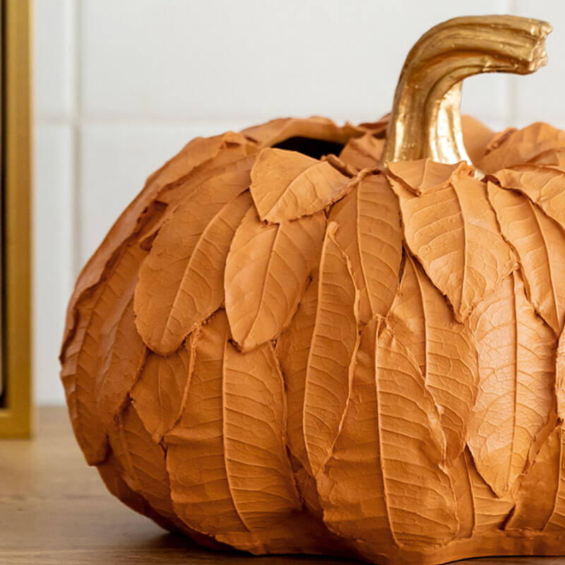 Halloween Pumpkin Leaf Decoration