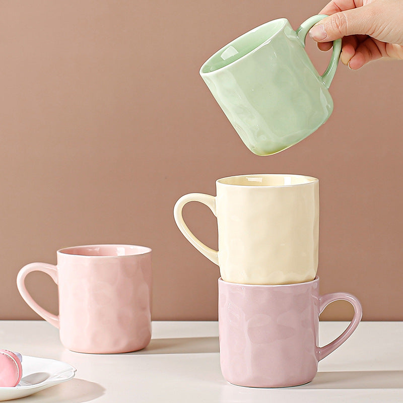 Hand-molded Texture Ceramic Mug
