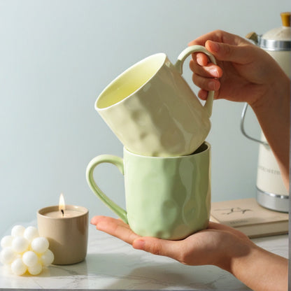 Hand-molded Texture Ceramic Mug