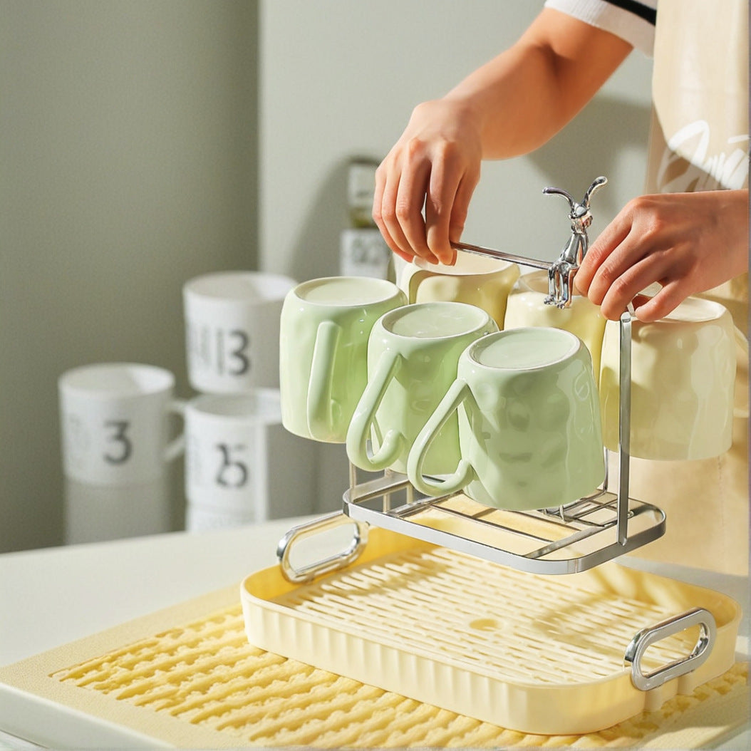 Hand-molded Texture Ceramic Mug