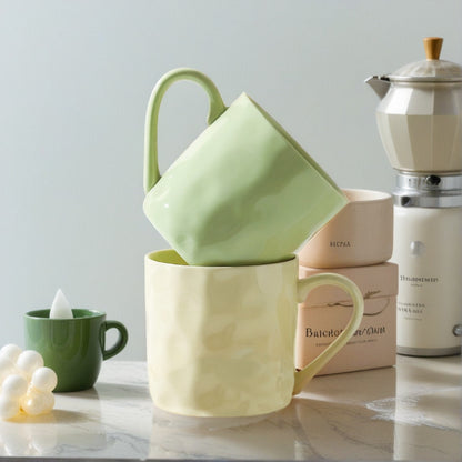 Hand-molded Texture Ceramic Mug