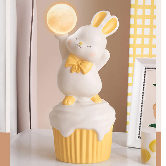 Happy Rabbit Resin Table Lamp