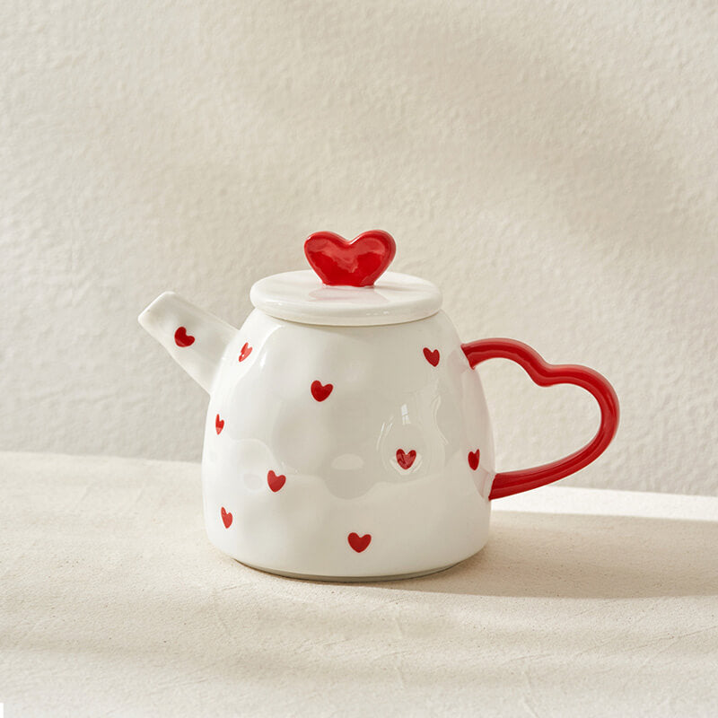 Heart Ceramic Teapot Set