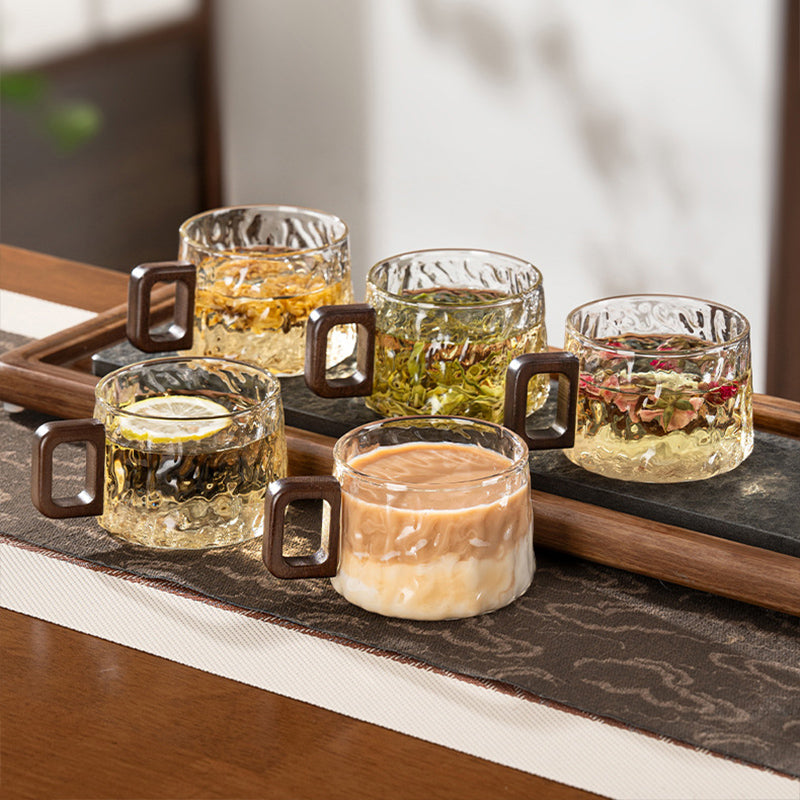 High-Temperature Resistant Glacier Glass Cup Set