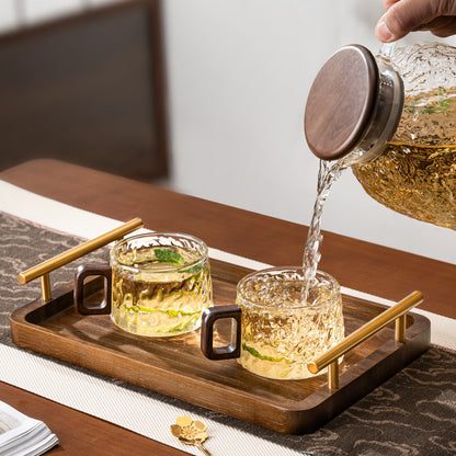 High-Temperature Resistant Glacier Glass Cup Set