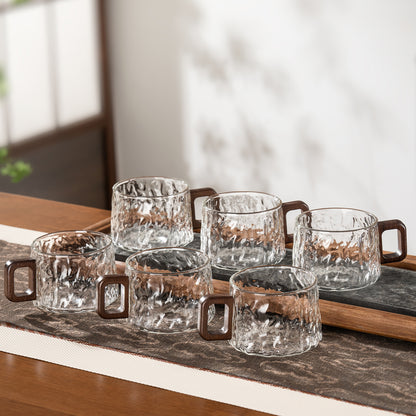 High-Temperature Resistant Glacier Glass Cup Set