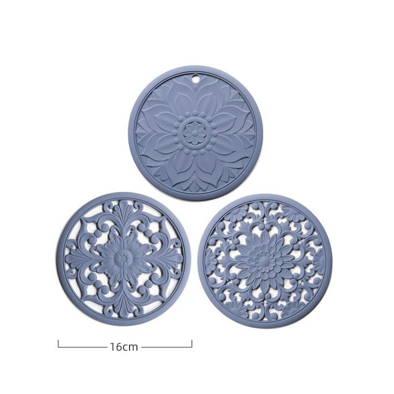 Hollow Silicone Placemat 3 Pcs Set