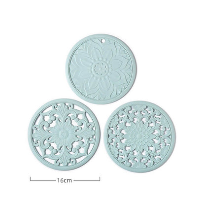 Hollow Silicone Placemat 3 Pcs Set