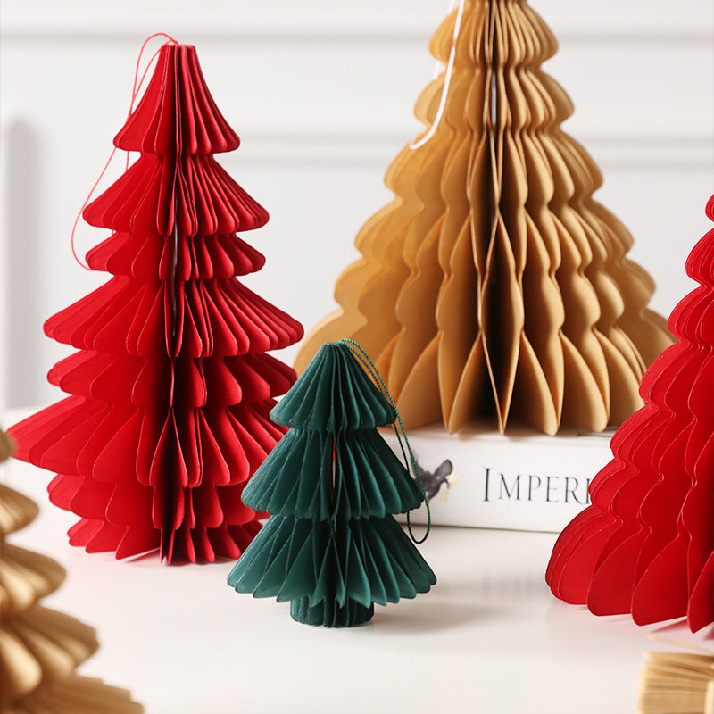 Honeycomb Folded Paper Christmas Tree