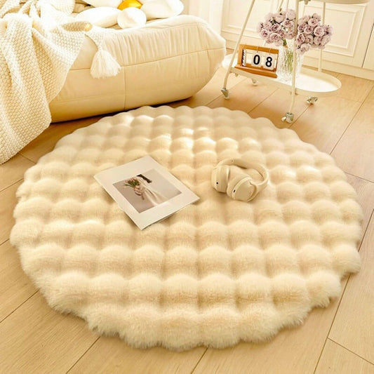 Imitation Rabbit Velvet Round Carpet