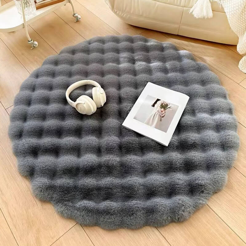 Imitation Rabbit Velvet Round Carpet