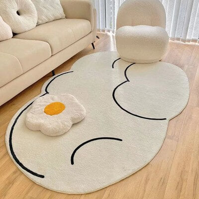 Irregular Cloud Decoration Rug