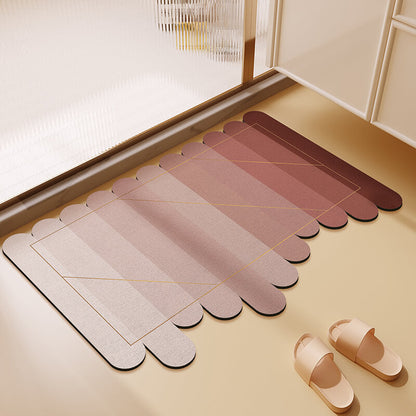 Irregular Gradient Diatom Mud Bath Mat