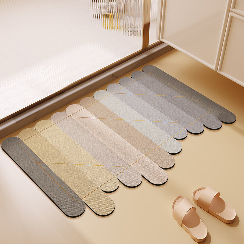 Irregular Gradient Diatom Mud Bath Mat