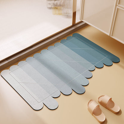 Irregular Gradient Diatom Mud Bath Mat