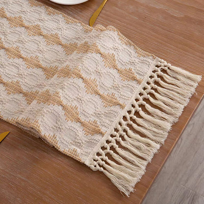 Jacquard Cotton Table Runner