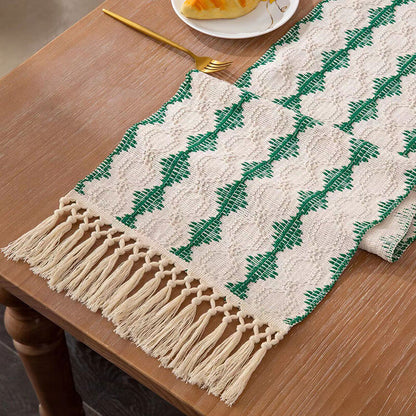 Jacquard Cotton Table Runner