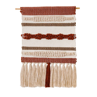 Jacquard Tassel Wall Hanging