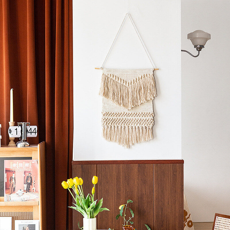 Jacquard Tassel Wall Hanging