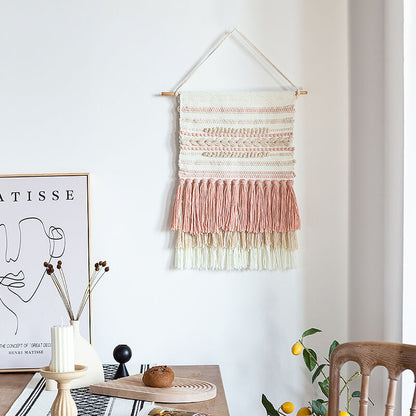 Jacquard Tassel Wall Hanging