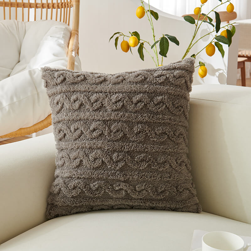 Jacquard Throw Pillow Cover