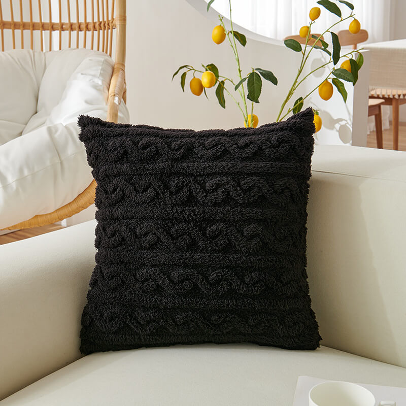 Jacquard Throw Pillow Cover