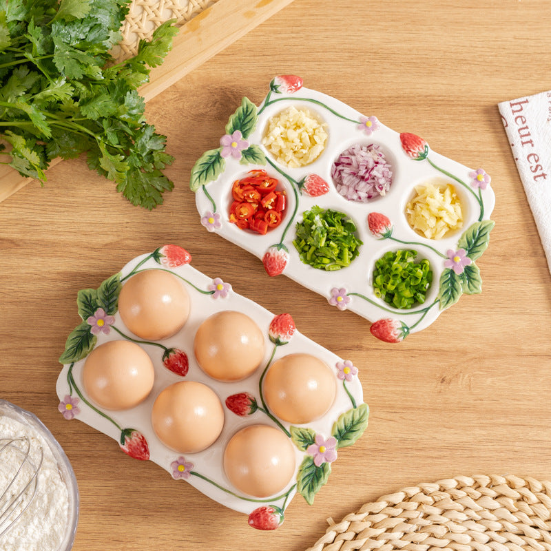 Kitchen Ceramic Egg Tray