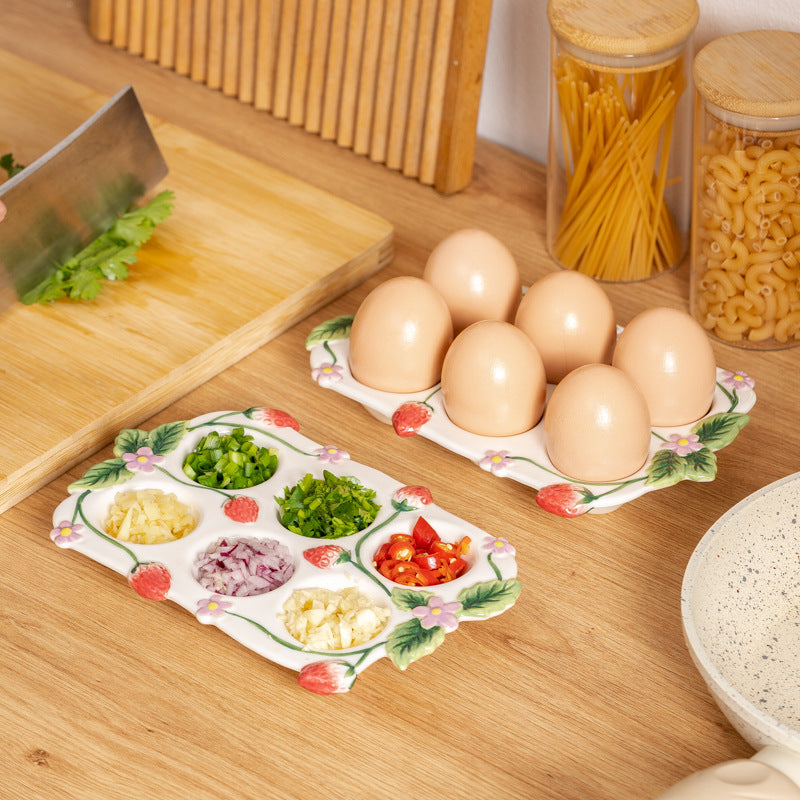 Kitchen Ceramic Egg Tray