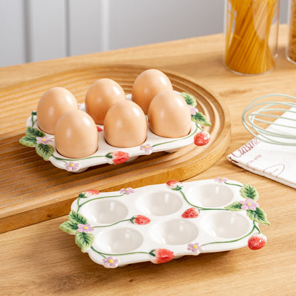 Kitchen Ceramic Egg Tray