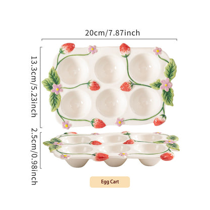 Kitchen Ceramic Egg Tray