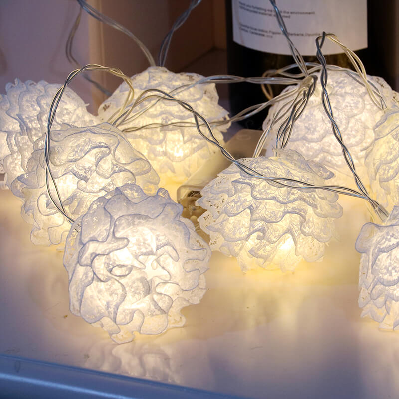 LED Macrame Ball String Lights