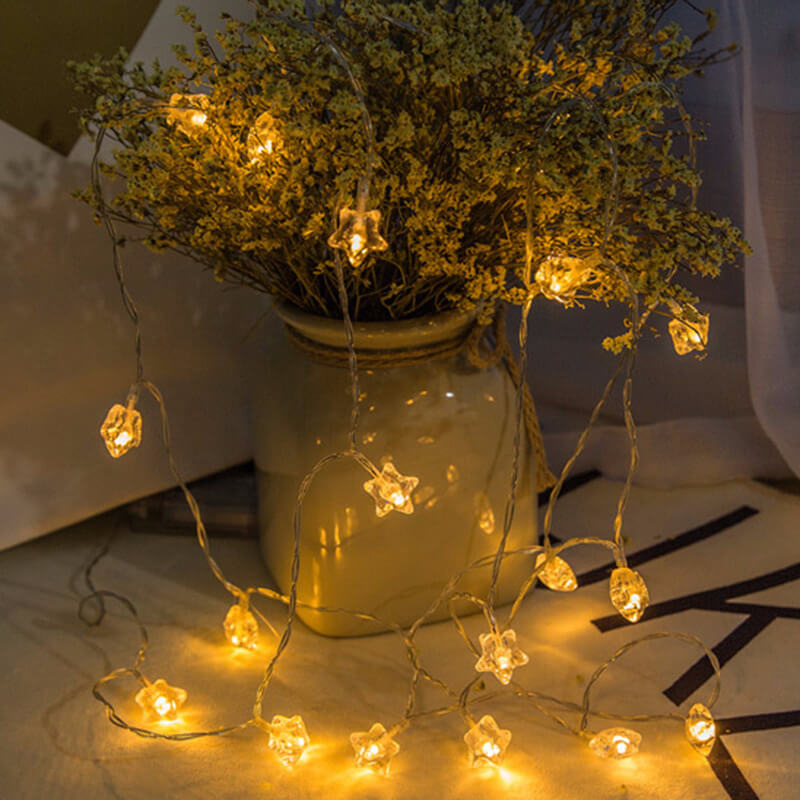 LED Pentagram String Lights