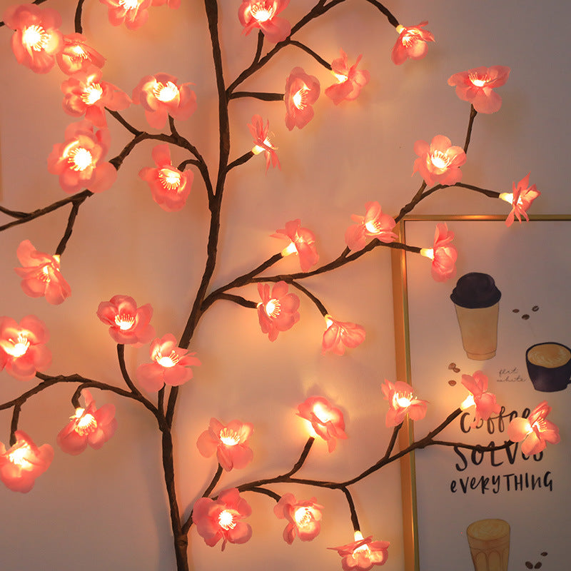 LED Rattan Cherry Blossom Tree Branch Light
