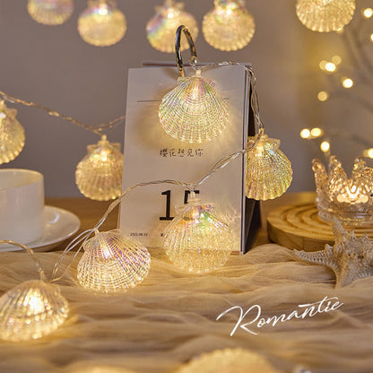 LED Romantic Fluorescent Shell String Light