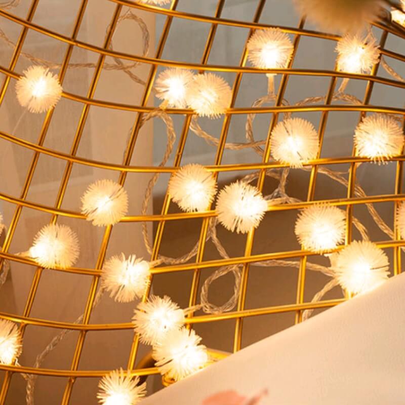 LED Snowball String Lights