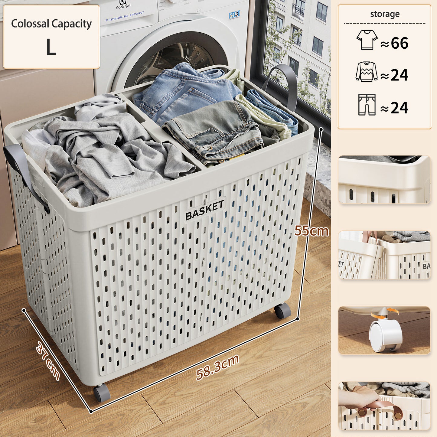 Large Capacity Foldable Laundry Basket