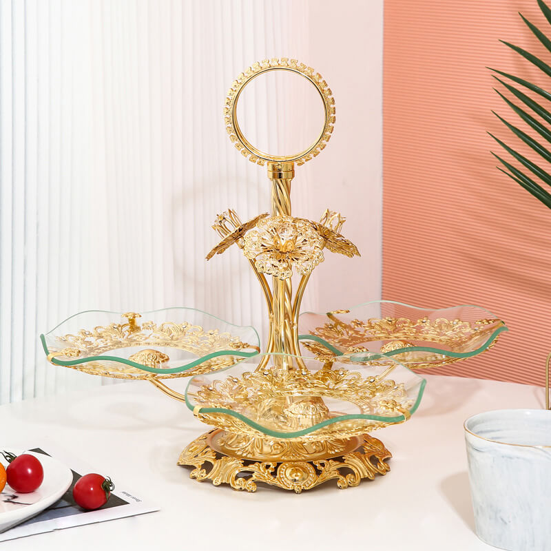 Light Luxury Gold-Plated Dessert Stand