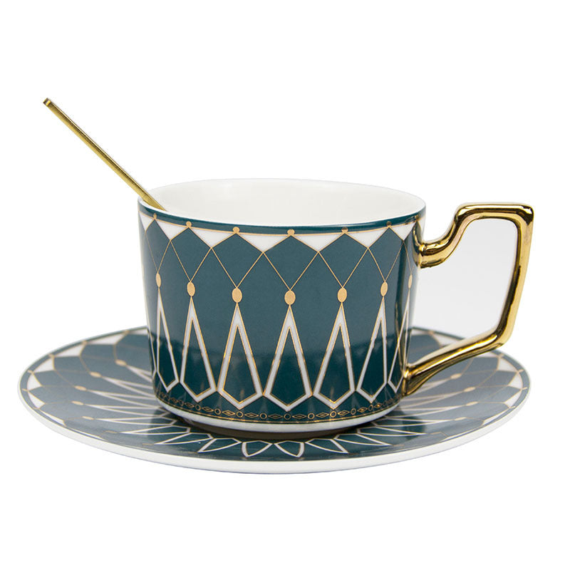 Square A Retro Pattern Coffee Cup