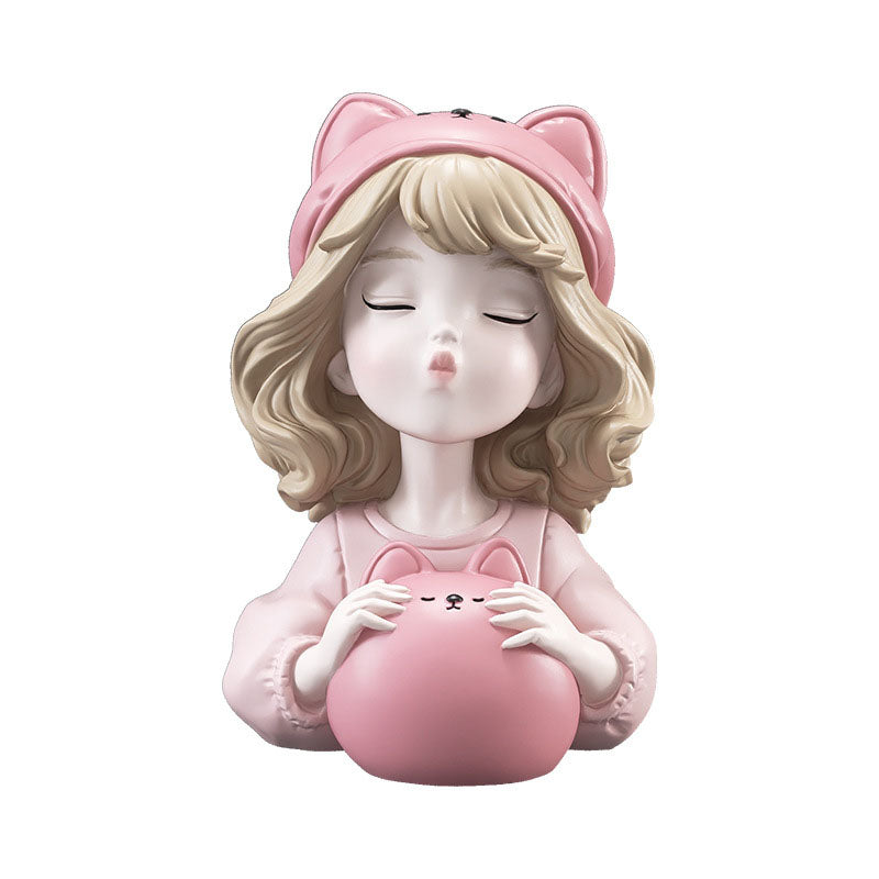 Little Bear Girl Piggy Bank