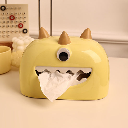 Little Monster Ceramic Tissue Box