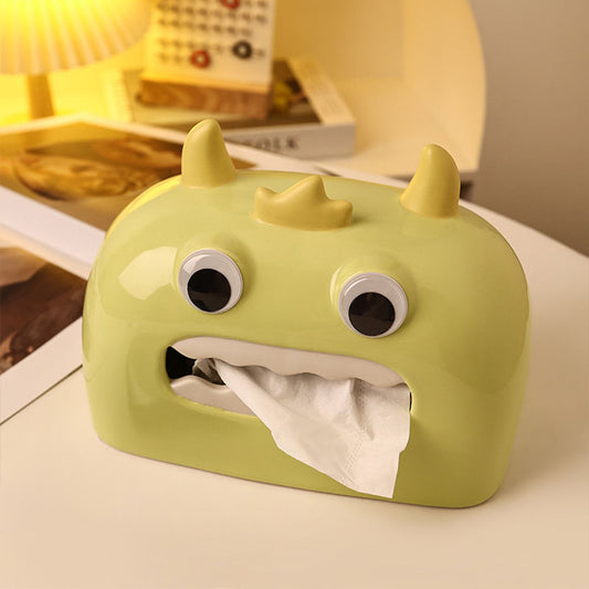 Little Monster Ceramic Tissue Box