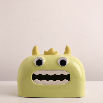 Little Monster Ceramic Tissue Box