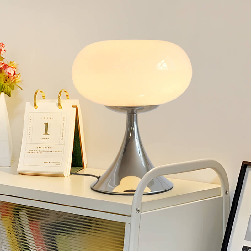 Lampe de table vintage en verre Lollipop