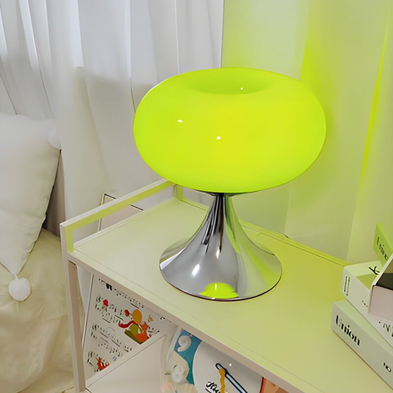 Lampe de table vintage en verre Lollipop