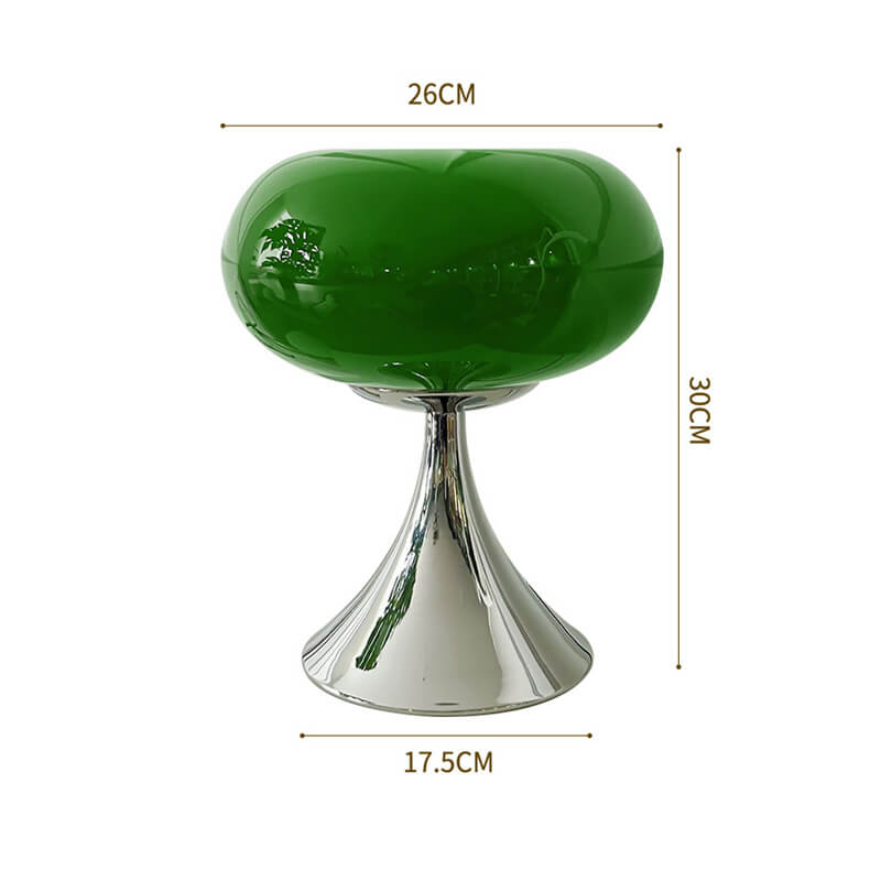 Lampe de table vintage en verre Lollipop
