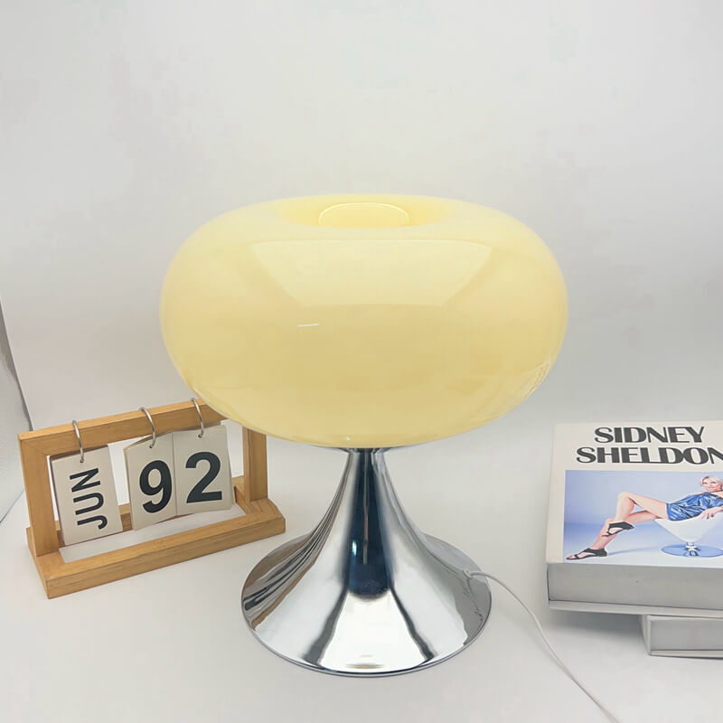 Lampe de table vintage en verre Lollipop